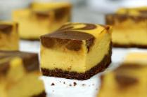 chocolate pumpkin cheesecake bars