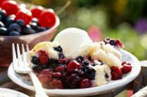 sugar free berry cobbler