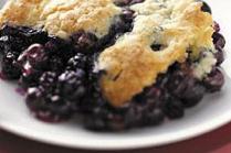 sugar free blueberry cobbler